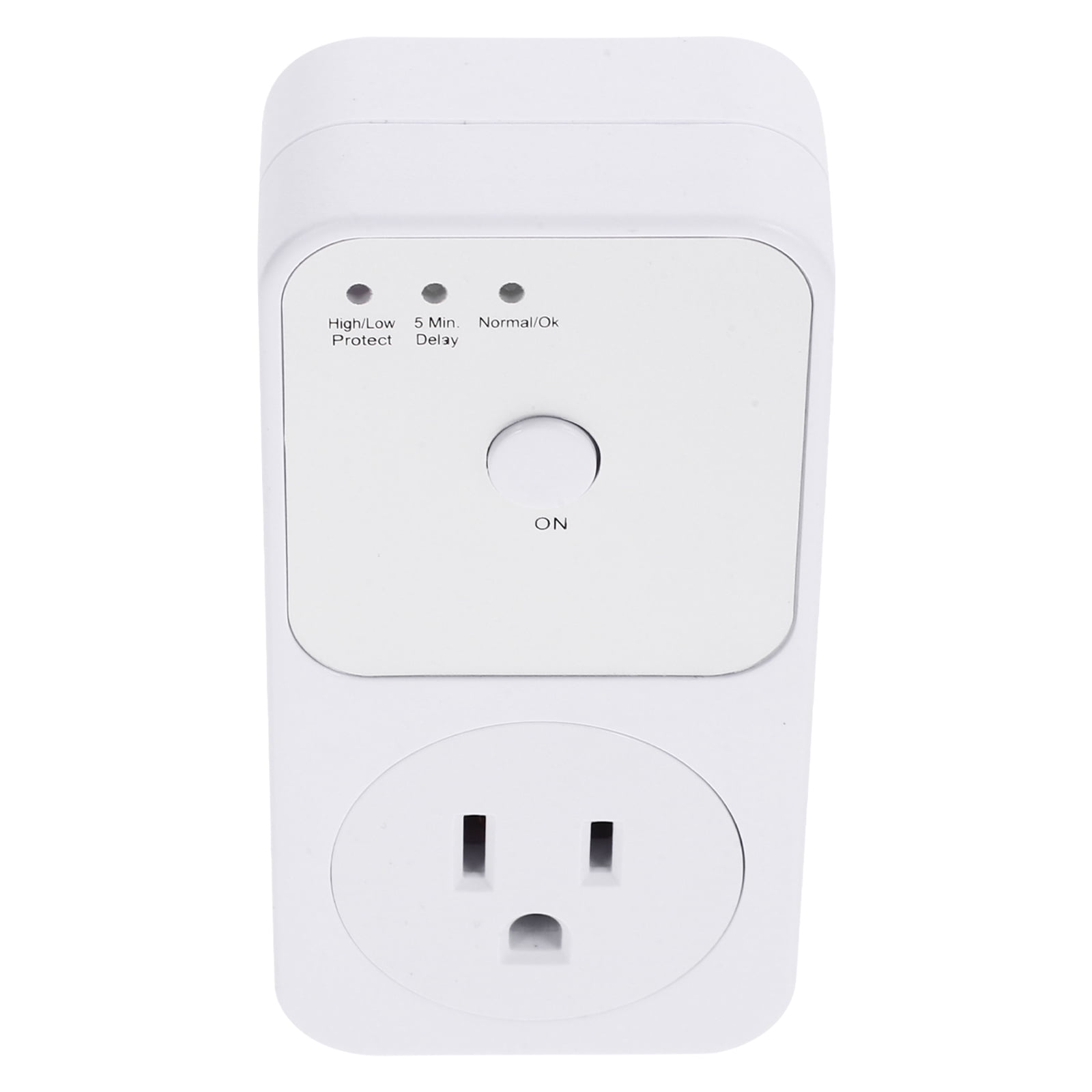 HAKIDZEL Automatic Voltage Protector Plastic Voltage Protective Socket White 1Pcs