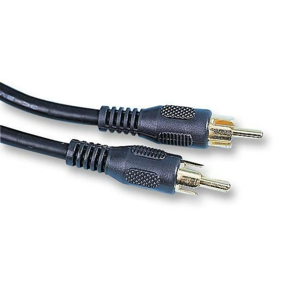 PRO SIGNAL - Phono (RCA) Male to Male Lead with RG59 Cable, 1m Black