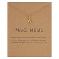thumbnail image 1 of HOARBOEG Paper Card Snowflake Happy Alloy Necklace Pendant Clavicle Chain Mother's Day Jewelry, 1 of 4