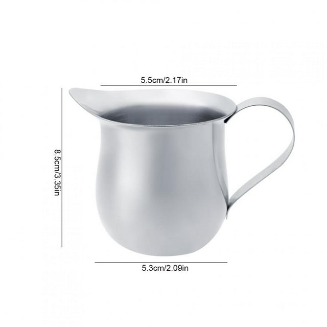 Sonew Milk Frothing Pitcher Stainless Steel Frothing Pitcher Jug for Coffee Cream,Milk Frothing Pitcher, Stainless Steel Frothing Pitcher