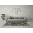 thumbnail image 3 of Ahgly Company Indoor Rectangle Persian Light Blue Traditional Area Rugs, 8' x 12', 3 of 4
