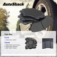 thumbnail image 3 of AutoShack Rear Ceramic Brake Pad Set for Toyota & Lexus, Tundra 2007-2021 Sequoia 2008-2022 LX570 2008-2011, 2013-2021 Land Cruiser 2008-2011, 2013-2021, AWD 4WD RWD V6 4.0L V8 4.6L 4.7L 5.7L, 3 of 5