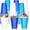 Blue + Dark blue + White, variant on PETGLE 150 PCS 16OZ Green St. Patrick's Day Plastic Cups, Light Dark Green White Disposable Lucky Cups Drinking Party Cups Bulk for Party Birthday Festival Family Holiday Datum Supplies