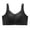 Black, variant on Bras for Women Full Coverage Front Closure Zip Up Relaxing Home Seamless Support Soft Stretchy Black XXXL