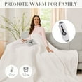 thumbnail image 6 of GONUES Electric Blanket 72"x 84" Full Size Soft Warm Flannel Fast Heating Blanket, 4 Fast Heating Levels & 10H Auto off-White, 6 of 6