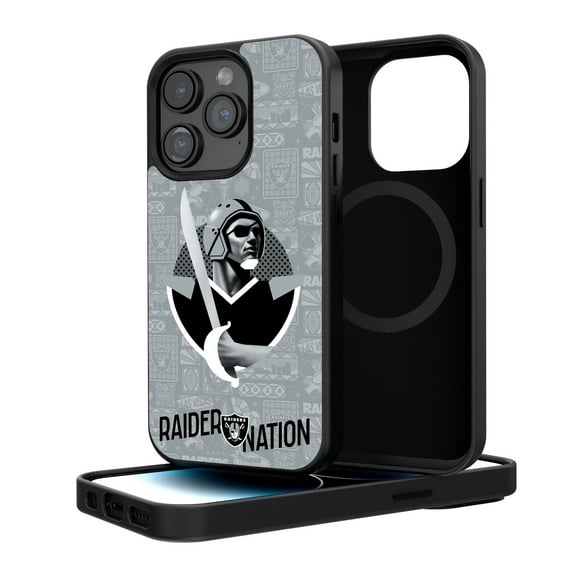 Keyscaper Las Vegas Raiders iPhone Magnetic Bump Case