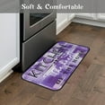 thumbnail image 4 of Purple Modern Abstract Kitchen Mats for Floor, Cute Lavender Kitchen Rugs Set of 2 Carpet Area Rug, Vintage Farmhouse Modern Purple Kitchen Decor and Accessories Stuff, 17x30 and 17x47 Inch, 4 of 7