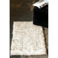 thumbnail image 5 of Luxe Hudson Faux Sheepskin Rug 2x3 Gradient Grey 1 Piece, 5 of 5