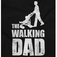 thumbnail image 2 of Walking Dad Nerdy Zombie Movie Lover Men's Big & Tall Crewneck Sweatshirt Brisco Brands 4X, 2 of 4