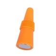 thumbnail image 1 of Tapones de silicona Billuyoard para botellas de vino champán acero inoxidable reutilizable forma de cono naranja, 1 of 5