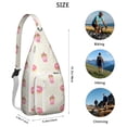 thumbnail image 3 of Donut Time Sling Backpack – Sweet Treats Pattern Shoulder Bag, Compact Anti-Theft Pack for Commuters, 3 of 4