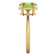 thumbnail image 3 of Solitaire Engagement Ring for Women - 2ct Natural Peridot in 18K Yellow Gold Promise Ring, 3 of 6