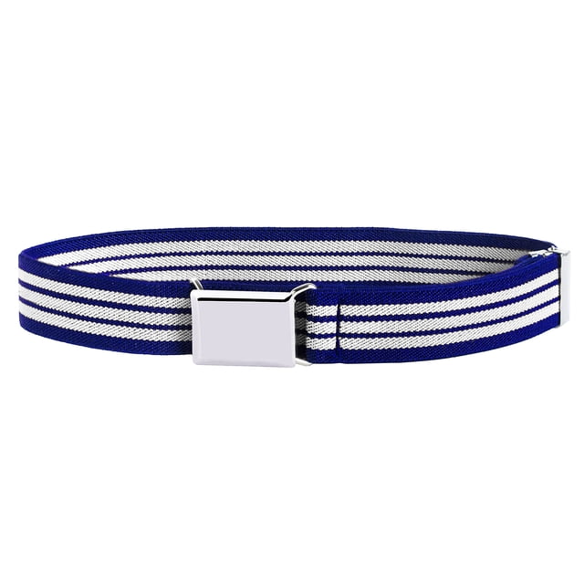 Buyless Fashion Ceinture de Robe Extensible Ajustable et Élastique pour Enfants et Bébés avec Boucle Argentée