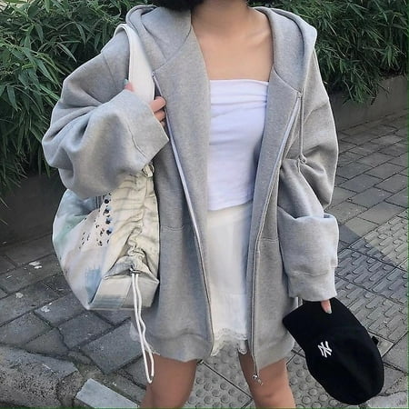 hoodie zippé oversize femme