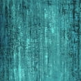 thumbnail image 1 of Ahgly Company Machine Washable Indoor Square Oriental Turquoise Blue Industrial Area Rugs, 4' Square, 1 of 4