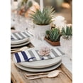 thumbnail image 5 of Anchor Gray Cloth Napkins Set of 4 Reusable Dinner Napkins, Modern Navy Blue White Striped Nautical Cocktail Napkin Washable Table Napkins for Wedding/Holiday Party/Baby Shower 20"x20", 5 of 7