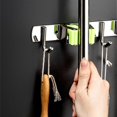 thumbnail image 2 of Punch-free Kitchen Tool Seamless Wall Mounted Mop Clip Stainless Steel Mops Rack, 2 of 5