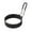 Black, variant on Basiess Egg Ring, Non-Stick Round Egg Cooker Ring for Frying Pan, Breakfast Mold for Sandwiches & Burgers, Works on All Stovetops (1Pcs) Black