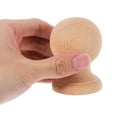 thumbnail image 2 of MRLESS Unfinished Wood Ball Finials DIY Crafts Wooden Bed Post Finials Staircase Finials Decorative Wooden Finials Hardwood Finial for Round Wood Bun Foot, 2 of 6
