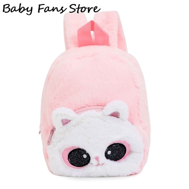 Mochila De felpa de unicornio para niñas, bolsa de libros de dibujos animados suave para niños, mochila escolar Kawaii, bolsa preescolar de animales, Mini mochilas de invierno QYM unisex