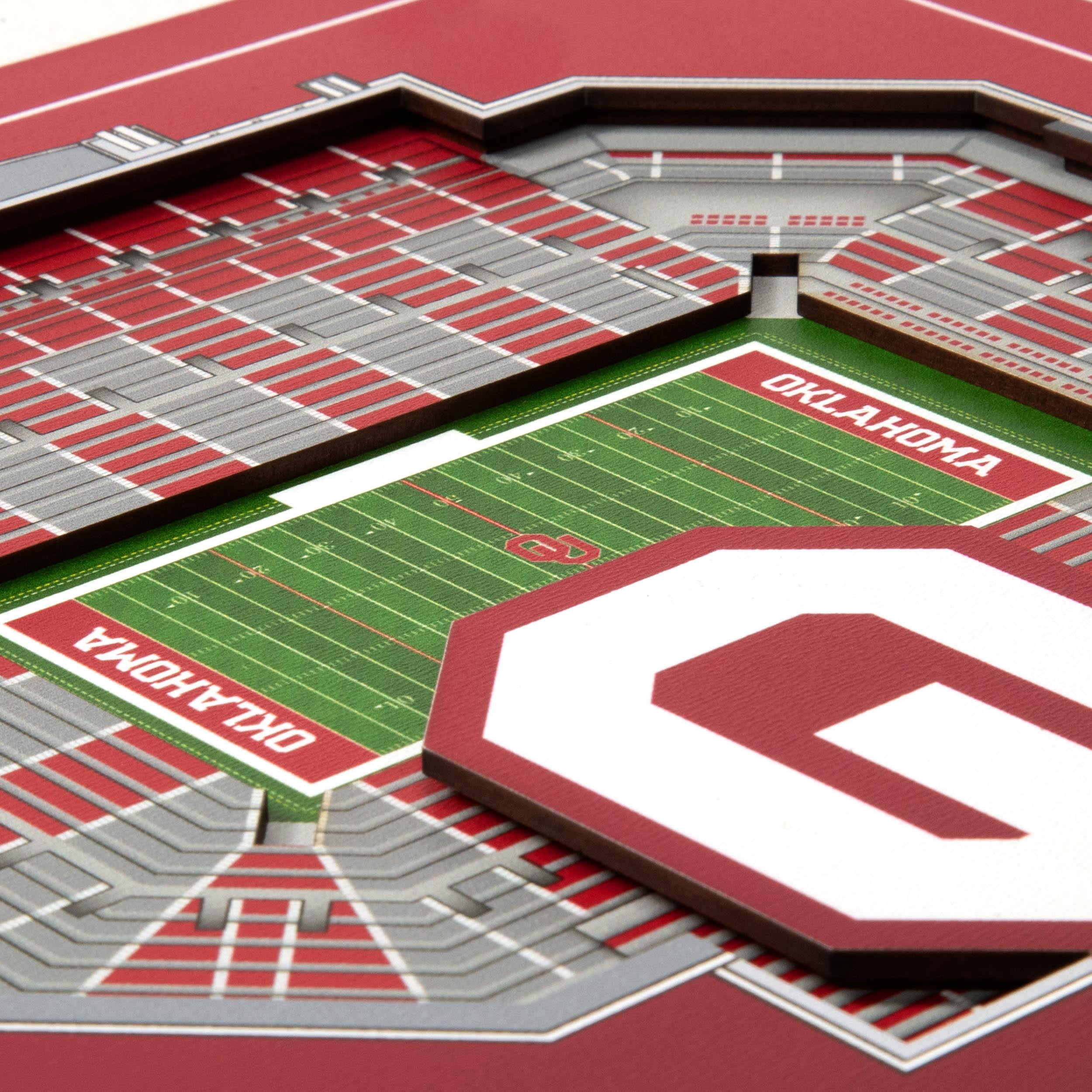 YouTheFan NCAA Oklahoma Sooners Stadium Series 3D Wall Art