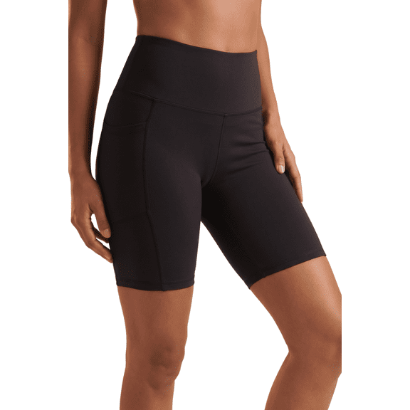 Women’s Basic Three Pockets Bike Shorts, Moisture Wicking Activewear