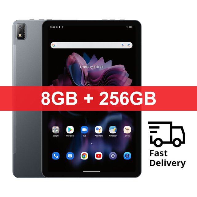 Blackview-Tablet Tab 16 con Android, 8GB + 256GB, 11 ", 2k FHD + pantalla, batería de 7680 mAh, Widevine L1 Unisoc T616, estreno mundial