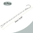 thumbnail image 2 of Unique Bargains 24cm Extension Éclairage Chaîne S Crochet Chaînes Suspendues 8 Pack, 2 of 6