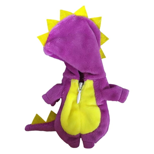 Pijama de dinosaurio, ropa de peluche para muñeca OB11 Obitsu11 Molly GSC 1/12 Púrpura