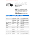 thumbnail image 2 of Left Mirror - Compatible with 2003 - 2007 Honda Accord Sedan 4-Door 2004 2005 2006, 2 of 2