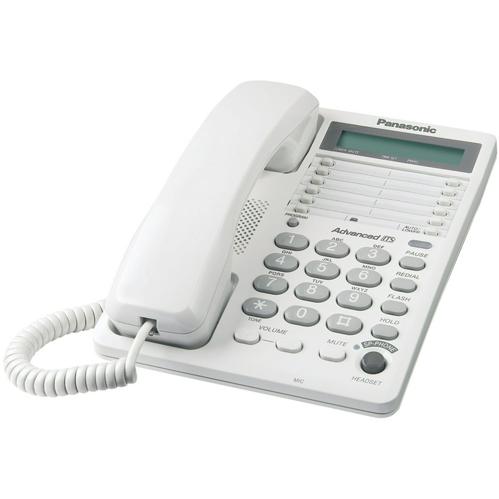 Panasonic KXTS108W Integrated Corded Telephone System with Hearing Aid Compatibility and 16