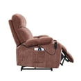 thumbnail image 4 of Clearance! Liyasi Dual OKIN Motor Power Lift Recliner Chair for Elderly Infinite Position Lay Flat 180° Recliner with Heat Massage, 4 of 7
