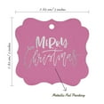 thumbnail image 7 of Inkdotpot Merry Christmas Bottle Tag Real Silver Foil Favor Bracket Shape Hang Tags Pack Of 100, 7 of 7