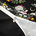 thumbnail image 5 of Homewish Halloween Death Moth Twin Duvet Cover, Celestial Peony Floral Twin Bedding, Black White Multicolor, Black Reversible 2pcs, 1 Duvet Cover and 1 Pillowcase, 5 of 7