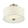 thumbnail image 2 of Trade Winds Cassie 2-Light Semi-Flush Mount Ceiling Light in Brushed Nickel, 2 of 3