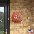 thumbnail image 5 of Basketball Wooden Custom House Number Sign by G. DeBrekht | Love Family Kids D�cor - MA989801, 5 of 7