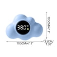 thumbnail image 3 of Ohmyroo Cloud-Shaped Floating Bath Thermometer with LED Screen, 3 of 5