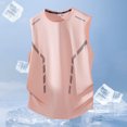thumbnail image 5 of Qiyinn Men Sleeveless Gym Tank Top Mesh Panel Breathable Quick Dry Workout Athletic Vest with Reflective Stripes Loose Fit Casual Sport Shirt for Adult, 5 of 5