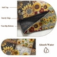 thumbnail image 6 of 3'x5' Area Rugs, Sunflowers Indoor Outdoor Area Rug for Living Room Bedroom, Farmhouse Vintage Western Texas Star Plaid Washable Bathroom Rugs Kitchen Floor Carpet Mats Home Decor Aesthetic, 6 of 8