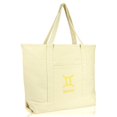 thumbnail image 4 of DALIX Zodiac Sign Tote Bag Horoscope Astrology - Gemini Natural, 4 of 7