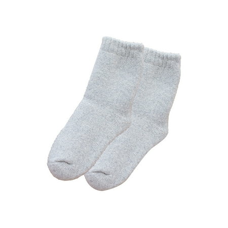 

Autumn And Winter Heavy Wool Socks Solid Color Medium Tube Socks Thick Warm Hoop Socks Stockings And Fuzzy Girl Socks