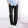 thumbnail image 2 of Elastic Waist Jeans For Women，Wide Leg & Breezy Jeans Sweatpants Jeans For Women Straight Leg Denim Pants Tummy Control Denim Pants Soft Jeans Women Wide Leg Jeans Woman High Waisted Pull On, 2 of 4