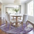thumbnail image 4 of Dalyn Rugs Machine Washable Indoor/Outdoor Chantille Purple 8' x 8' Round Rug, 4 of 7