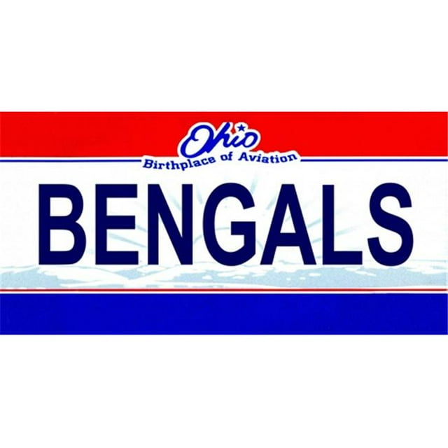 LP-2055 Ohio État Fond Plaques d'Immatriculation- Bengals