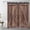 Brown, variant on Western Barn Door Shower Curtain for Bathroom, Purple Lavender and Green Eucalyptus Wreath on Rustic Wood Boards Fabric Shower Curtain with Hooks, Botanical Bathroom Curtains Shower Set, 72x78 inches