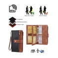 thumbnail image 5 of Beltzy Wallets for Women Leather Credit Card Holder with RFID Blocking Large Capacity Wristlet with RFID Blocking, 5 of 7