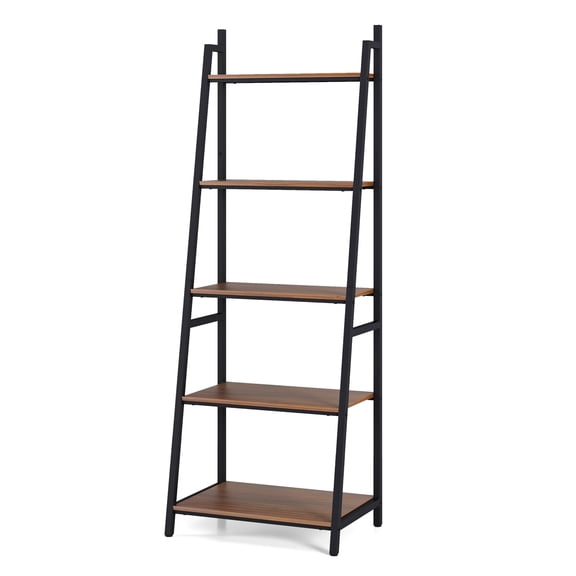 Giantex 5-Tier Ladder Bookshelf, Tall Bookcase, Floor Corner Storage  Standing Display Rack,