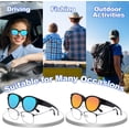 thumbnail image 7 of Oversized Over Glasses Sunglasses for Women Men 2 Pack Round Frame Polarized Sun Glasses UV400 Protection for Driving Fishing Cycling Traveling, 7 of 7