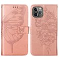 thumbnail image 2 of Dteck iPhone 11 Pro Case, Butterfly Patterned Wallet Case, Magnetic Hand Strap Credit Card Holder Slots Synthetic Leather Kickstand Protective Cover For iPhone 11 Pro, Rosegold, 2 of 10