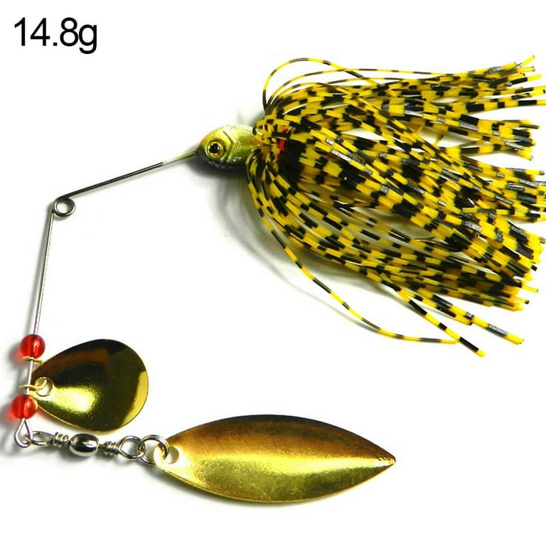 Yoone Willow Blade Spinner Bait Buzzbait Fishing Lures Bass Tackle Hook  Crankbait